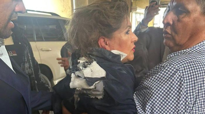 Explosivo atinge deputada durante entrevista em Congresso Nacional