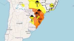 Avisos de tempestades com ventos de até 100 km/h e granizo colocam Sul do Brasil em alerta