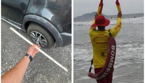 Guarda-vidas é atacado pelas costas com barra de ferro em atuação
