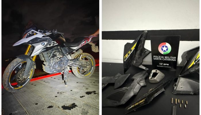 PM apreende adolescente envolvido no furto da concessionária de motos