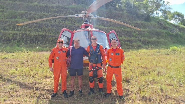 Homem é resgatado após dois dias perdido na mata