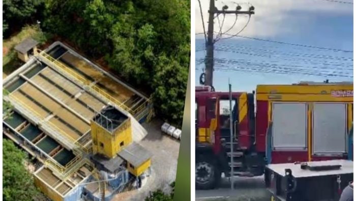 Incêndio compromete abastecimento de água em Itajaí e Navegantes