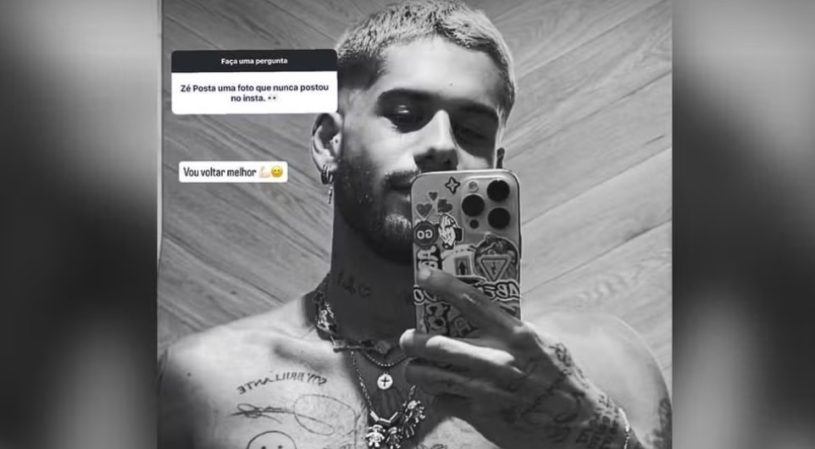 Zé Felipe e influenciadora chamam atenção em gravação de clipe