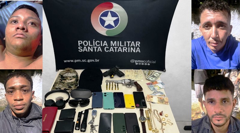 Após assalto em Criciúma, Bope prende quadrilha em Palhoça