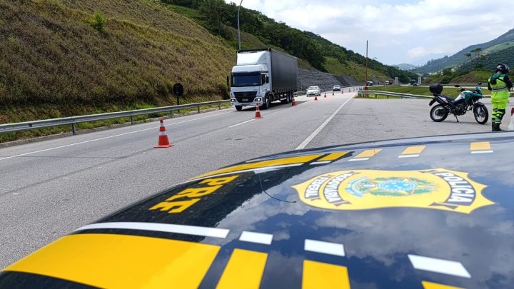 PRF registra interdição parcial na BR-282 em Alfredo Wagner