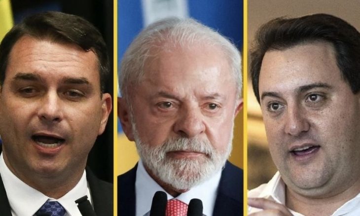 Flávio Bolsonaro e Ratinho Jr. empatam com Lula no 2º turno; diz pesquisa