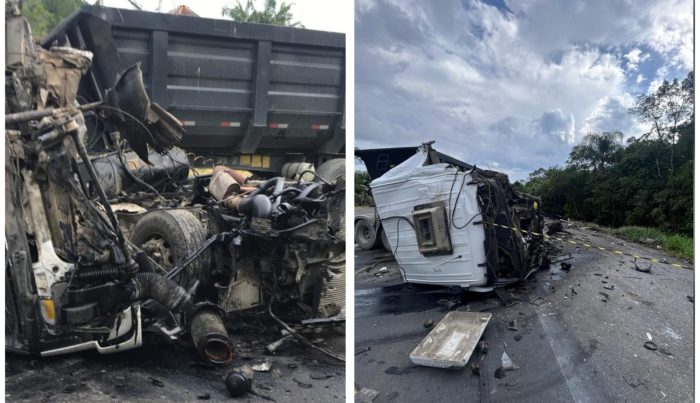 Grave acidente no Norte de SC causa a morte de caminhoneiro