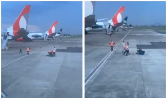 Vídeo: passageiros brigam em área restrita de aeroporto