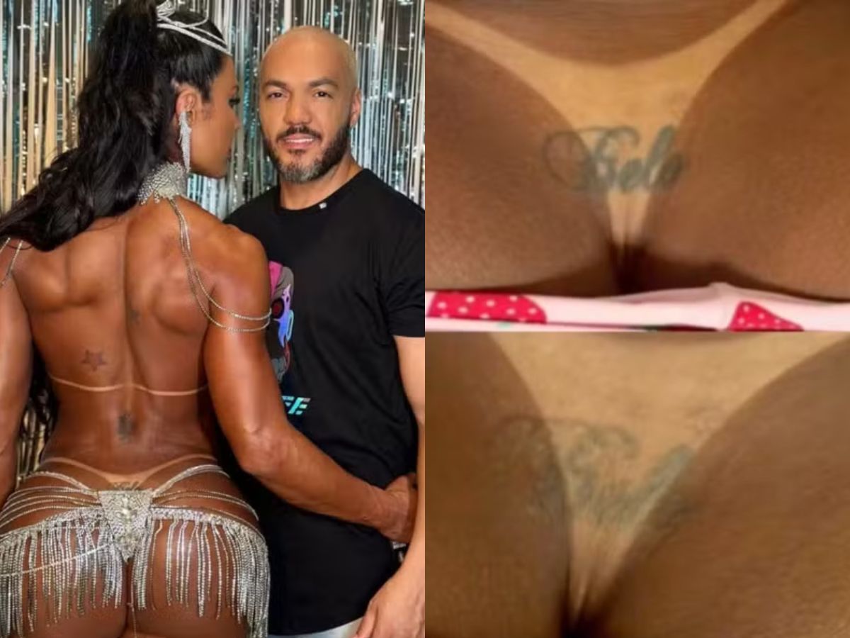 Gracyanne remove tatuagem íntima para belo e fala em “fim de uma era”