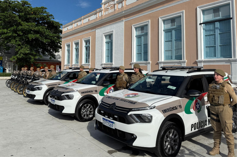Itajaí amplia frota da PM com 10 novas viaturas e reforça combate ao crime