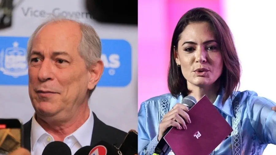 Ciro insiste em aliança com PL e Michelle Bolsonaro reage com críticas