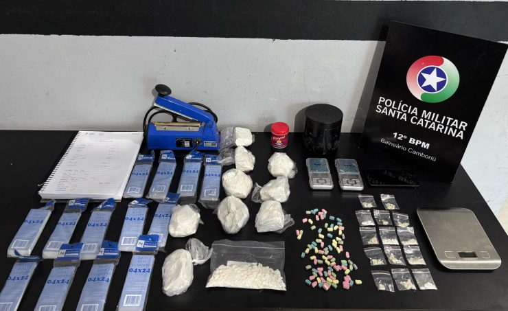Tráfico de drogas lidera prisões em Balneário Camboriú no final de semana
