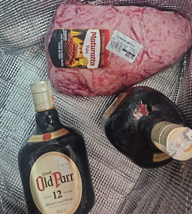 Churrasco cancelado: homem é flagrado furtando picanha e whisky em BC