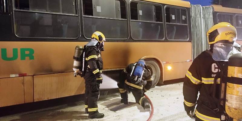 Motor de ônibus pega foto e prega susto em passageiros na Grande Florianópolis