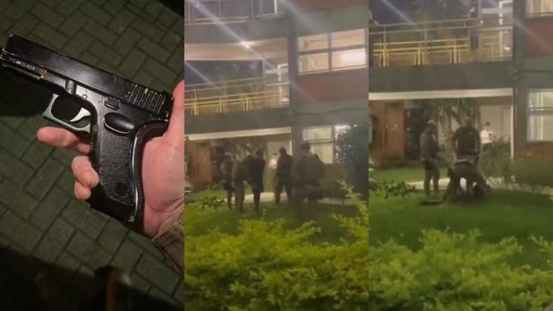 Homem com cópia de arma é detido após fugir de abordagem na UFSC