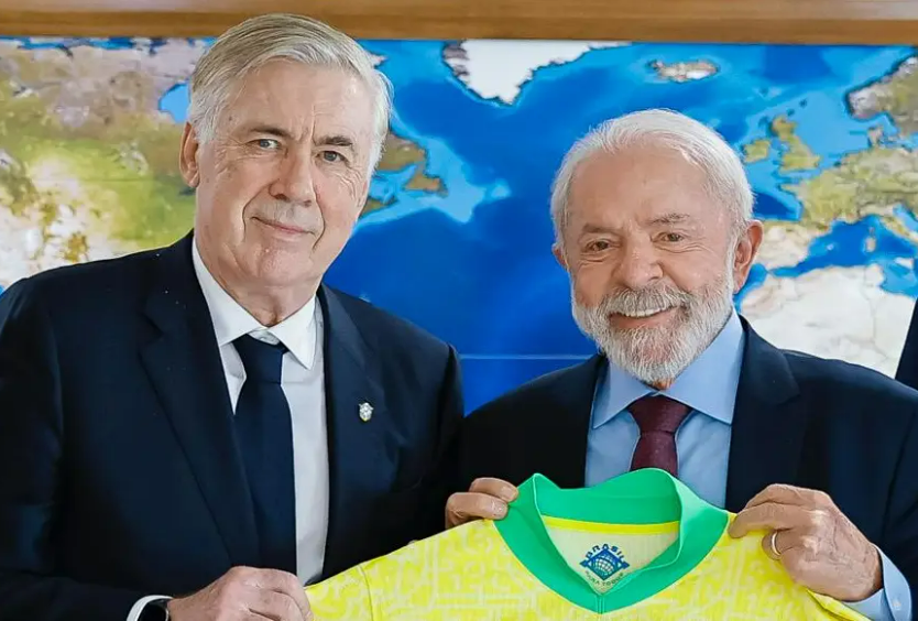 Lula revela conversa com Carlo Ancelotti sobre convocação de Neymar