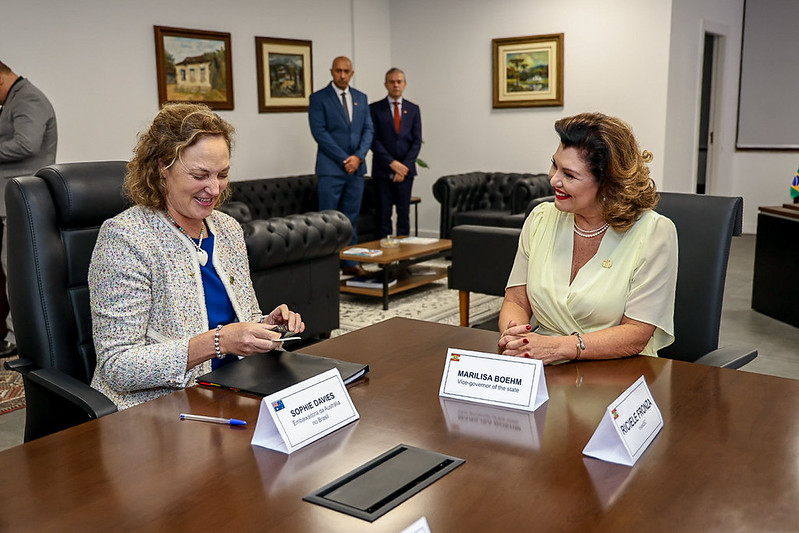 Santa Catarina apresenta oportunidades de investimento à embaixadora da Austrália no Brasil