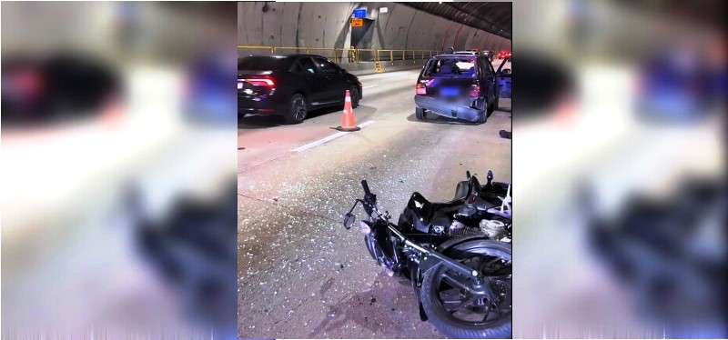 Acidente no Túnel Antonieta deixa trânsito ainda mais lento em Florianópolis