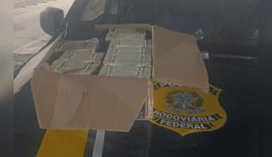 PRF flagra dupla com R$ 746 mil em espécie; agentes suspeitam de crime eleitoral