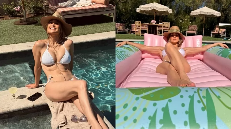 Jennifer Lopez rouba a cena de biquíni durante feriado nos EUA