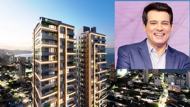 Celso Portiolli sobrevoa praia de SC e compra apartamento de R$ 2,4 milhões