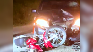 Motociclista fica em estado grave após acidente na marginal da BR-101