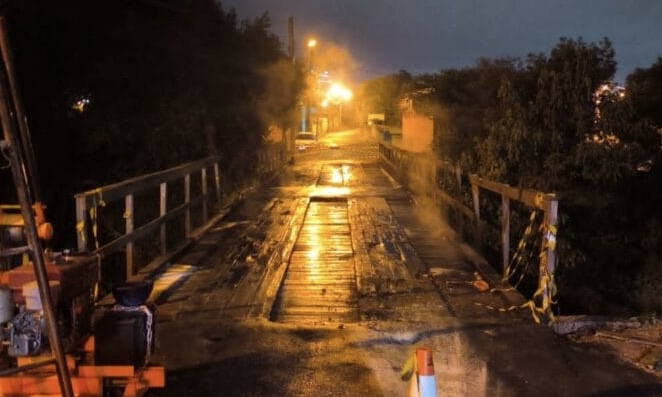 Homem incendeia ponte onde amigo morreu e acaba preso