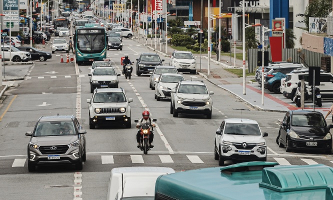 Cidade de SC terá faixas para motos em áreas movimentadas
