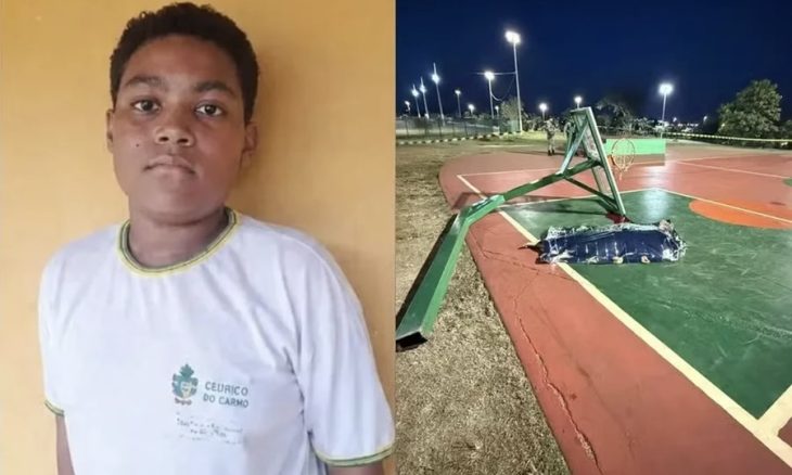 Adolescente morre após estrutura de cesta de basquete cair sobre ele