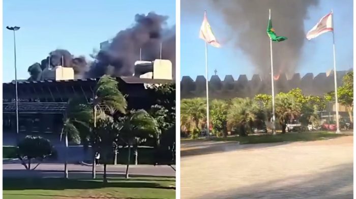 Urgente: incêndio atinge terminal Rita Maria em Floranópolis