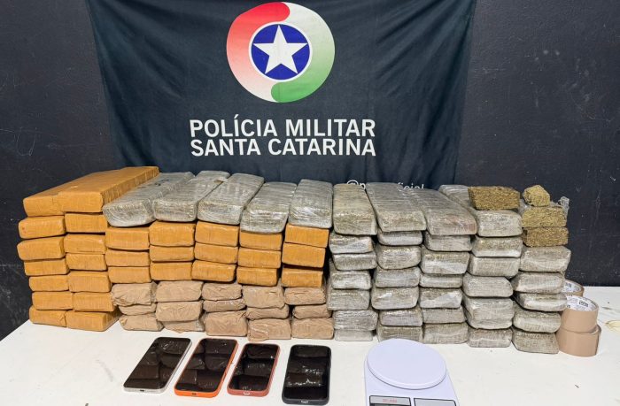PM apreende mais de 74 quilos de maconha no litoral Norte