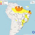 Inmet emite alerta laranja para chuvas intensas e ventos de até 100 km/h 8 estados