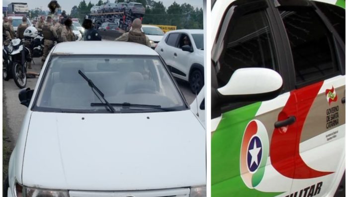 Perseguição por quatro cidades termina com dupla presa após furto de carro