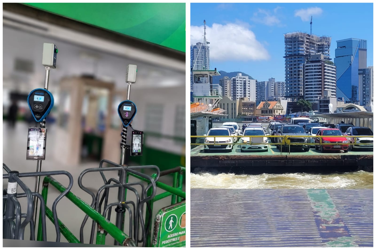 Biometria facial será obrigatória para o Passe Livre na travessia entre Itajaí e Navegantes