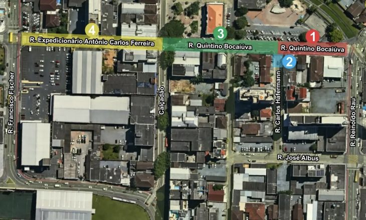 Obras interditam ruas em Jaraguá do Sul; veja mudanças