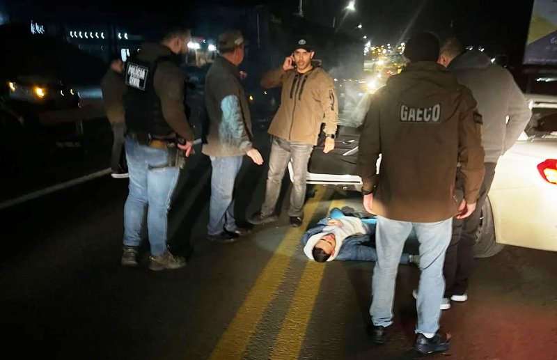 Vice-prefeito de Lages sofre acidente na BR-116 ao fugir da Polícia