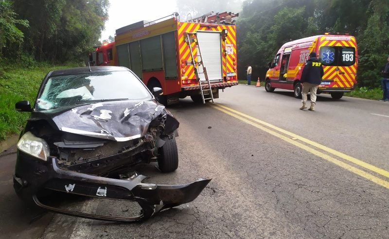 Caminhoneiro morre em acidente na rodovia BR-280 no Meio Oeste de SC