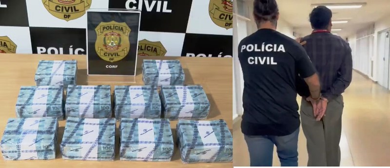 Homem é preso após sacar R$ 1 milhão em agência bancária