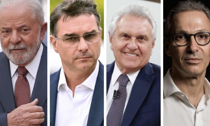 Lula bate Flávio no 2º turno, mas empata com Caiado e Zema