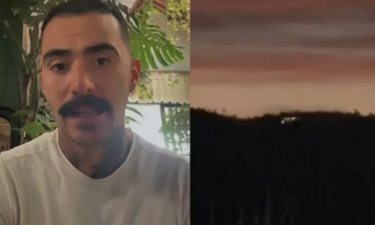 Influenciador que viu OVNI se afasta da web após órgãos negarem caso