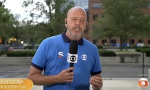 Alex Escobar passa mal durante programa ao vivo na TV Globo