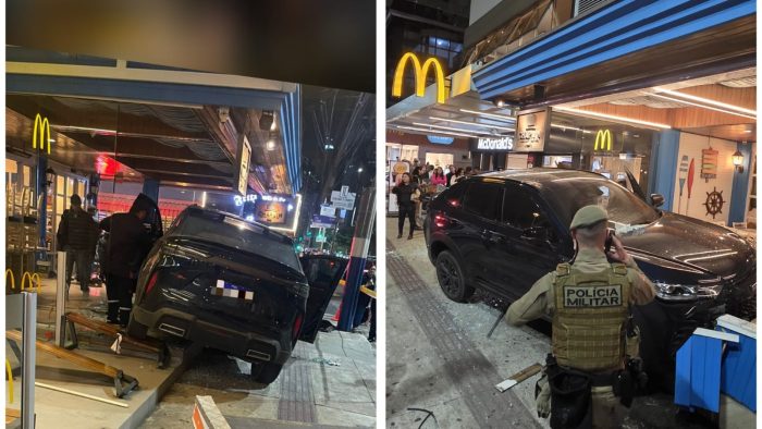 Carro desgovernado invade restaurantes e deixa feridos em avenida turística
