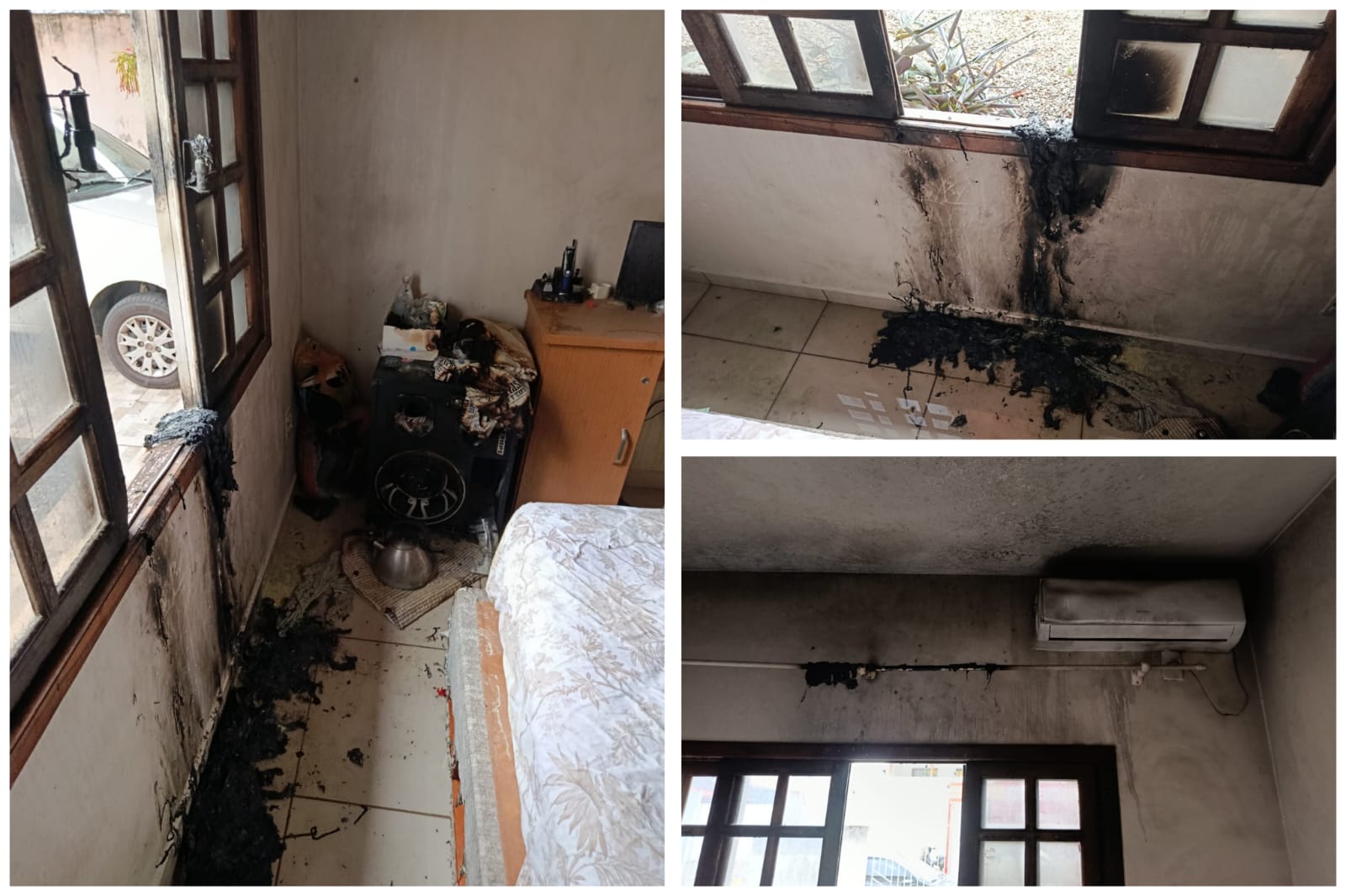 Foi por pouco! Isqueiro provoca incêndio e jovem sofre queimaduras