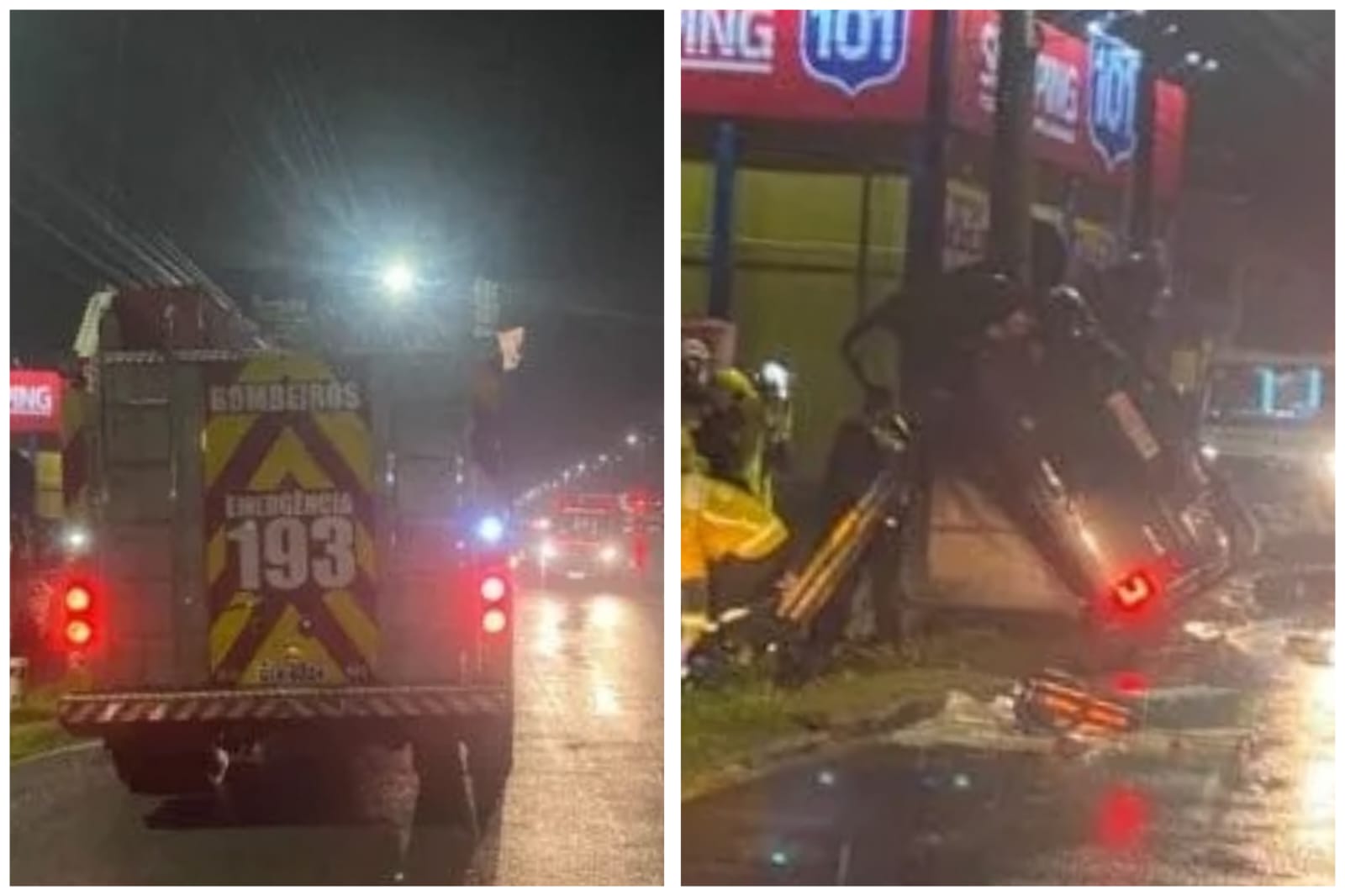 Capotamento na BR-101 mata duas jovens de 18 anos durante a madrugada