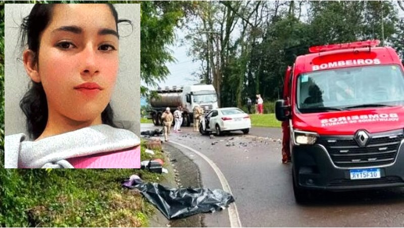 Adolescente morre na carona de moto em acidente na SC-154