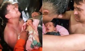 Bebê de 18 dias é resgatado após 32 horas em escombros na Venezuela