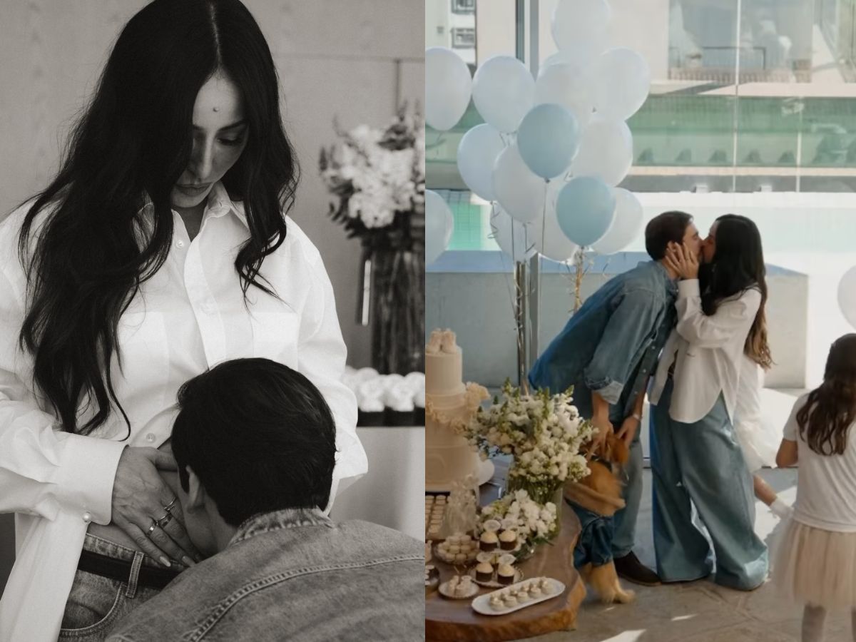 Sabrina e Nicolas esperam um menino