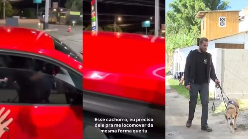 VÍDEO: Motorista de app recusa passageiro com cão-guia em Florianópolis