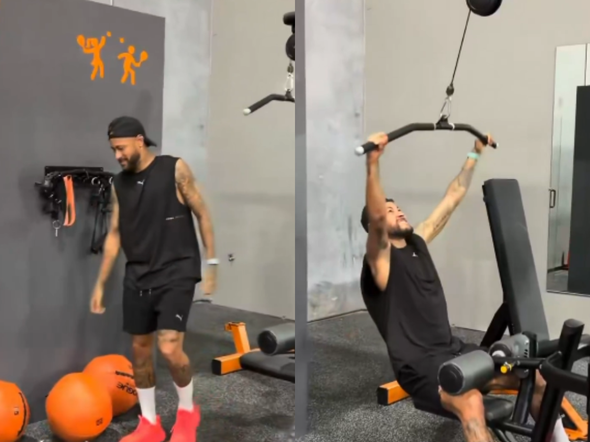 Neymar treina em Orlando antes de se reapresentar ao Santos