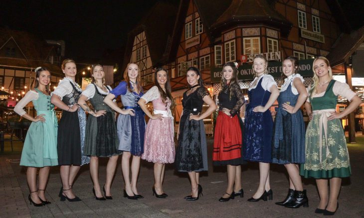 Conheça as finalistas que disputam a realeza da Oktoberfest Blumenau